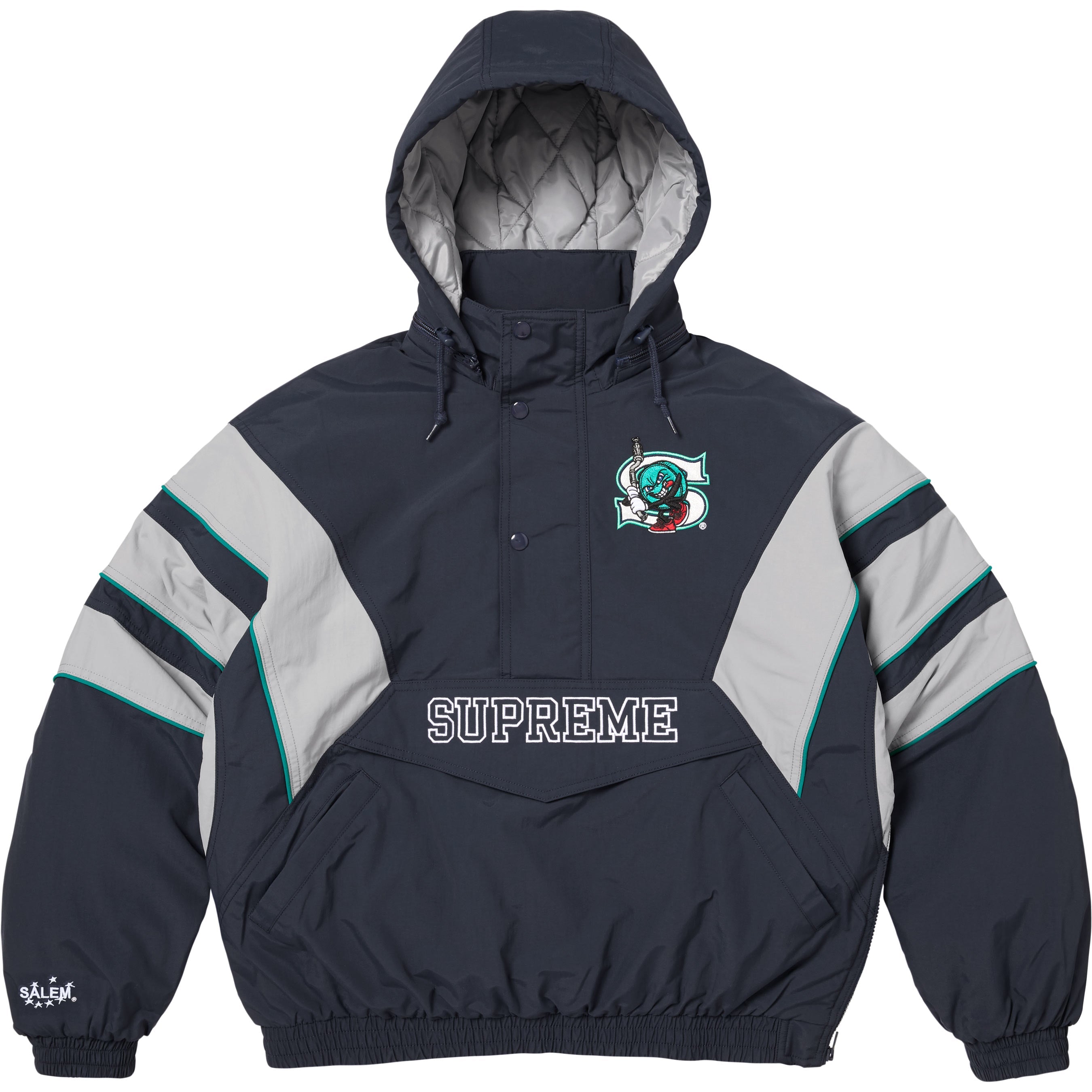 Supreme/SALEM Half Zip Stadium Jacket view 3